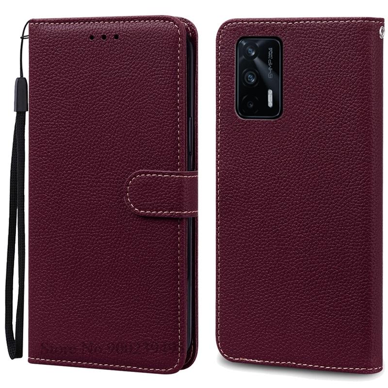 Для Realme GT 5G Чехол Pu Кожаный Флип Кошелек Чехол Для Realme GT 5G Чехол Телефон Чехол Для Realme GT 5G Чехол Coque Fundas