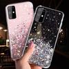 Bling Glitter Star Silicone Case For Samsung S25 Ultra S24 FE S23 S22 Plus A16 A56 A06 A36 A55 A35 A15 A25 A14 5G Shining Sequin Soft Clear Back Cover