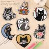 Original Embroidery Label Clothing Accessories Cartoon Cat Badge Embroidery Sticker Decorative Patch Cloth Label Seal Cloth Sticker