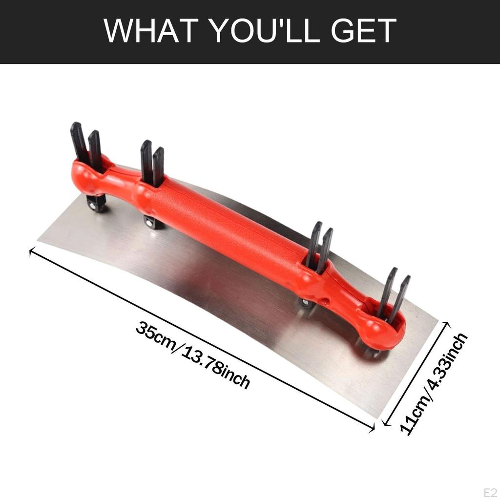 Plastering Trowel Adjustable Shaped Flexible Concrete Cylindrical Sturdy Carbon Steel Non