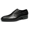 Luxury Men's Oxfords Genuine Leather Brogue Brown Lace Up Wingtip Dress Shoes for Men Office Wedding Party Formal Footwear