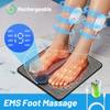 Electric EMS Foot Massager Pad Foldable Massage Mat Muscle Stimulation Relief Pain Relax Feet