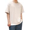 Sensation Short Summer Large [Vonvague] [Cooling Qmax0.21] T-shirt, Sleeve, 3/4 Sleeve, Clothes, Size, Men's (01.S, Beige)