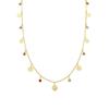 Collier - LUXENTER - Shapio - Argent 925 - Or Jaune 18k - Zircon Cubique Multicolore