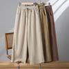 Cotton Pants Summer Women Plus Size Loose Pajama Pants Versatile Casual High-waisted Wide-leg Linen Pants