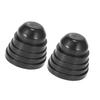 ACROPIX 2pcs Car Rubber Housing Seal Cap Headlight Dust Cover Waterproof Cap 50mm 55mm 60mm 65mm Black