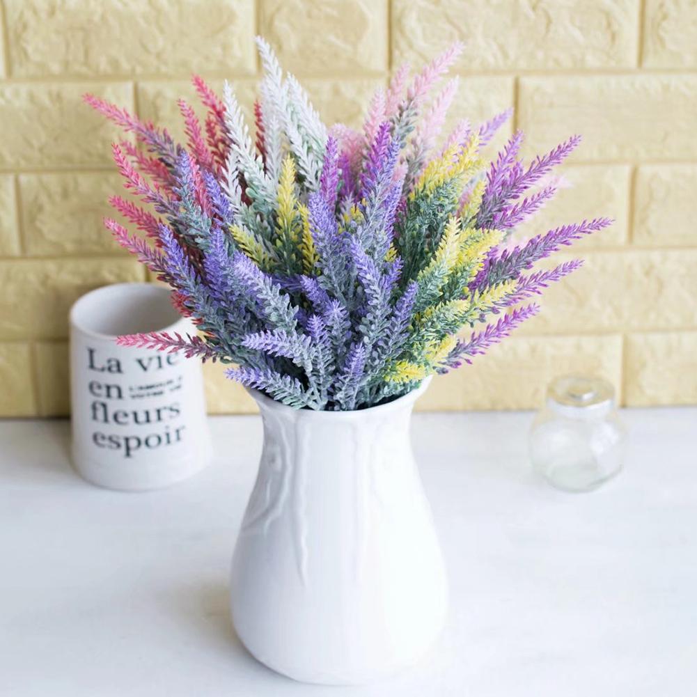 1Pc Artificial Fake Lavender Flower Plants Wedding Party Home Office Decoration