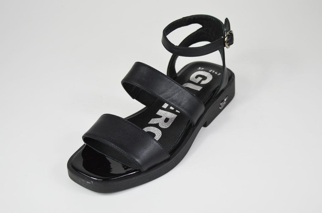 Sandals Guero 2142 37 Black Leather