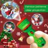 Рождественский фонарик-проектор для детей 24 узора Санта-Клаус Рождественская елка Рождественская проекционная камера Познавательная игрушка для сна Веселый фонарик Игрушки для раннего развития