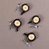 5 Sets/Bag Simulation Dollhouse Pan Omelette Fork Tomato Sauce Miniature Models Diy For Kitchen Dinner Tableware Kids Toy Decor
