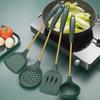 High-Temperature Resistant Silicone Kitchen Set: Non-Stick Shovel, Large & Small Spoon, Soup Colander - Food-Grade, Pot-Safe