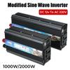 Modified Sine Wave Inverter DC 12v To AC 220V 1000W 2000W Power Inverter Univesal Car Voltage Converter with USB Charger