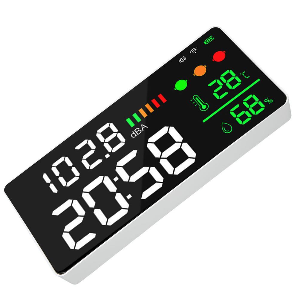 11in Large Screen Decibel Meter WIFI LED Display Temperature Humidity Sound Level Detector Monitor