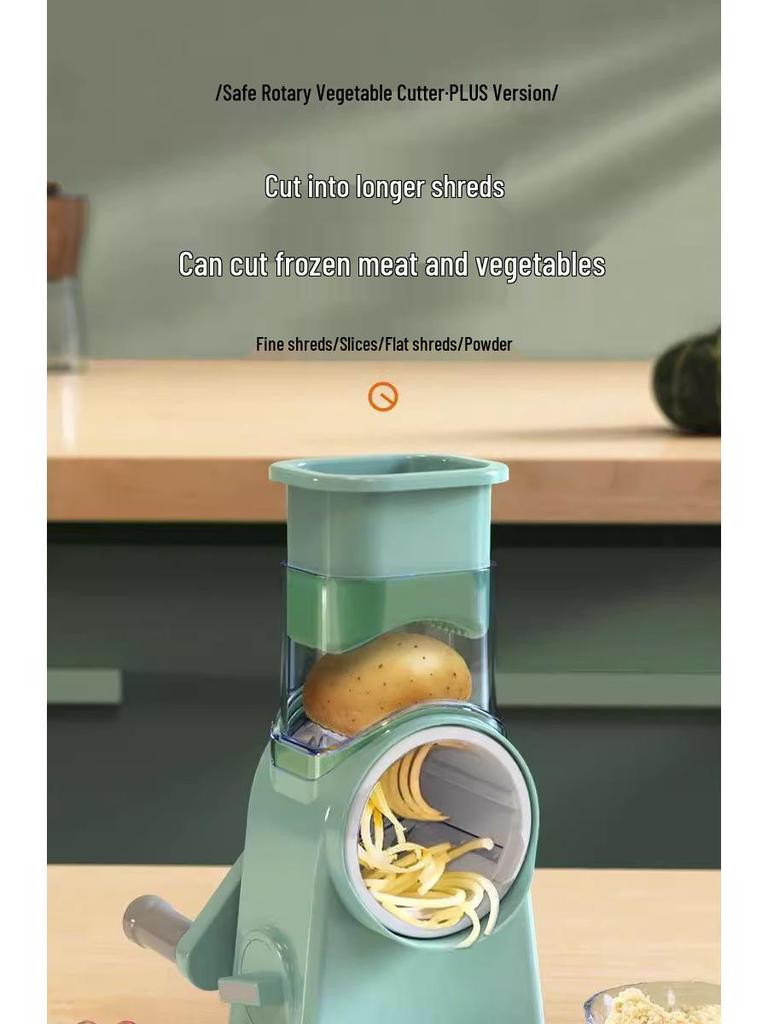 Storm Hand-Crank Vegetable Cutter: Julienne Slicer & Grater for Potatoes and Carrots