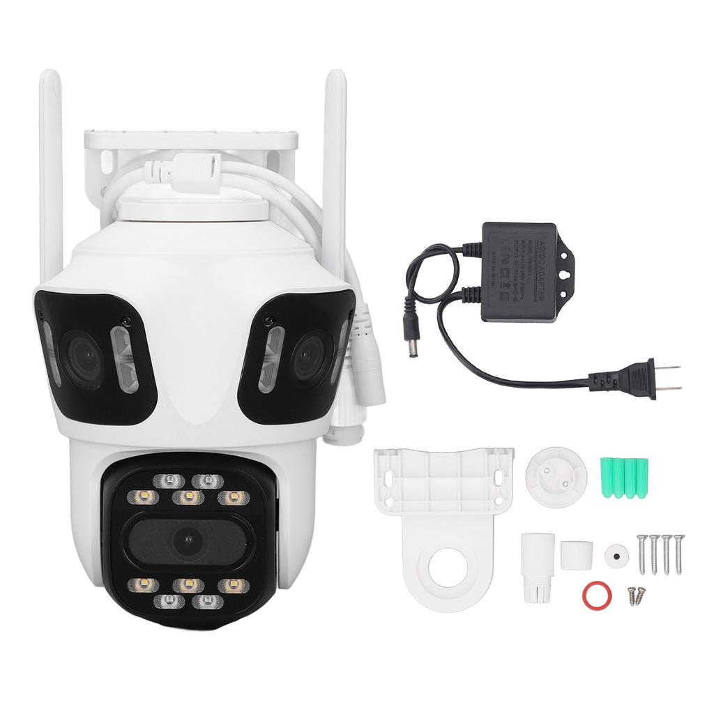 Outdoor Security Camera 8MP AI Motion Detection IP66 Water Resistant 2 Way Talk HD Wireless WiFi