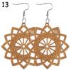Jewelry Bohemian Wooden Earring Making African Pendant Dangle Earrings