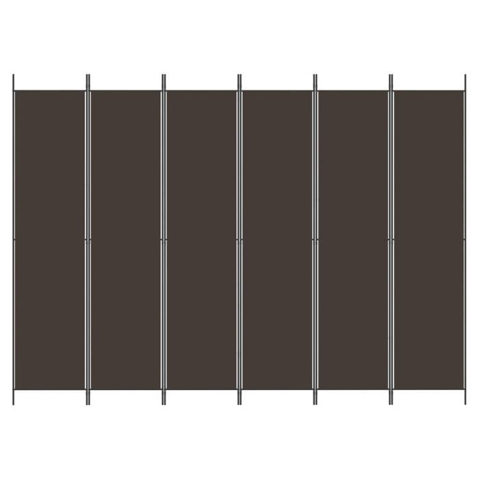VidaXL Room Divider 6 Panels Folding Room Separator Privacy Screen Partition Living Room Decoration 350207