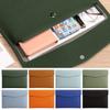A4 Leather File Folder Large Capacity Document Bag Document Organiser School Office
