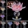 Hoom Decor Crystal Lotus Candle Holder 8 Colors Lotus Figurines Candle Stand  Party