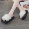 Thick-soled Slippers Women's Summer Wear Is Not Tired of Feet 2025 New High-end Skirt Muffin Heightening Fashion Sandals