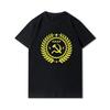 Plus Size Summer Men T Shirts Cccp Printed Casual Oversize Short Sleeves Tops 100% Cotton Outdoor Tees