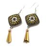[N9931] - Golden Gray 'Altaï' Designer Earrings