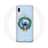 Case for Samsung Galaxy A40 Stitch Snow Merry Christmas Blue