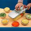 Stainless Steel Multifunctional Vegetable Grater and Cutter with Hand Guard