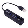 3 Ports USB 2.0 SD/TF Card Reader Hub Adapter Splitter Combo for Computer Laptop
