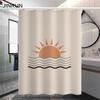 Bathroom Thickened Waterproof Curtain Mildew Proof Shower Curtain Shower Partition Curtain Shower Curtain Bathroom Curtain Free Perforation