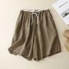 Summer Lace-up, Capri Pants Women's Shorts Casual Pants