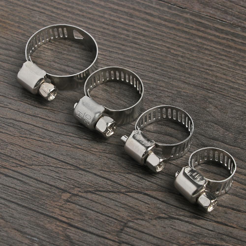 10 Pcs Welding Useful Repair Tool Exhaust Hardware Pipe Clip T Bolt Stainless Steel Hose Clamps