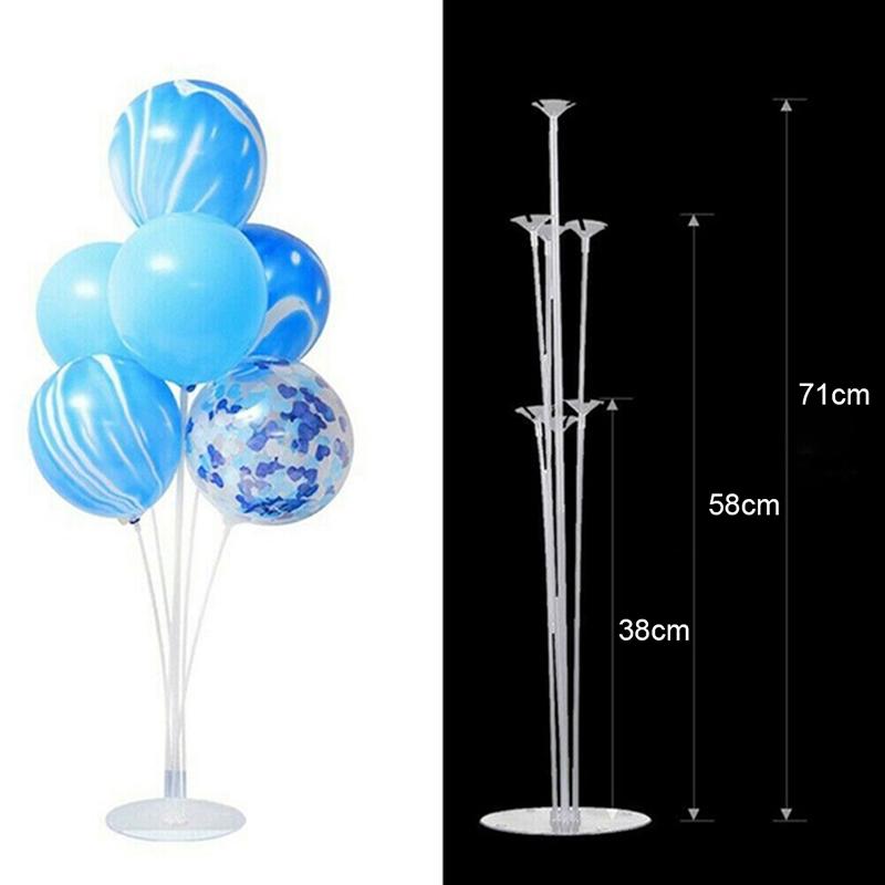 7 In 1 Plastic Balloon Accessories Base Table Aupport Stand Cup Stick Holder New