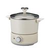 Peacock Electric Fryer, Electric Pot, Tabletop Fryer, Tempura Pot, Fried Skewers, Tempura, Cheese Fondue, Oil Fondue, with Lid, 900W, White, WCT-90 W