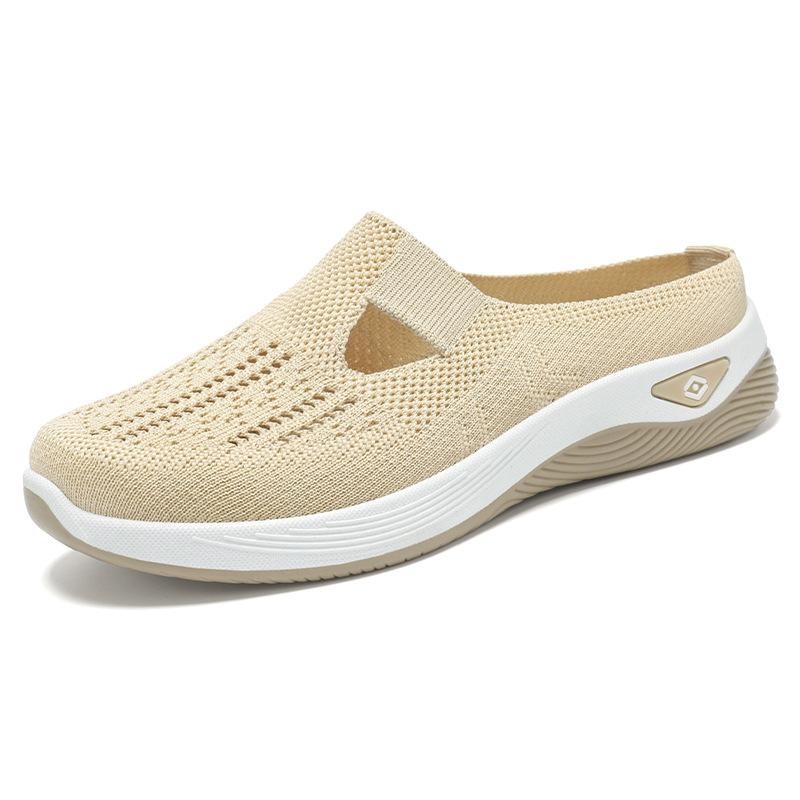 Shoes Women's Large-size Women's Shoes with Soft Soles Pedal Mother Shoes, Mesh Breathable Cloth Shoes KT