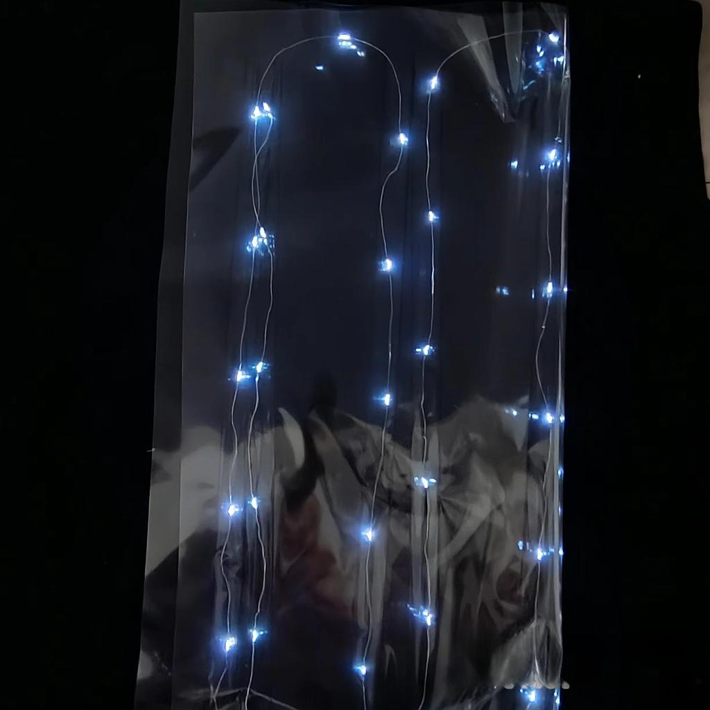 1PC Multipurpose Flower Wrapping Paper Cellophane LED Bouquet Packing With Led Light Waterproof