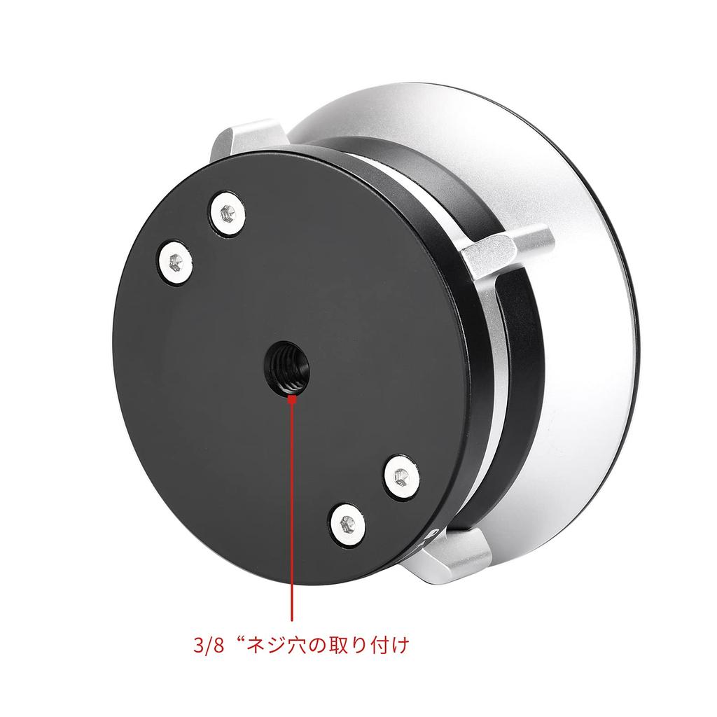 SWFOTO Leveling Base Low Center of Gravity Tripod Head Made of Aluminum Alloy Maximum Load 25KG LB-90