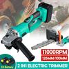 11.5 Inches 125/100mm Cordless Angle Grinder Into Chain Saw Electric Chainsaw Bracket Cutting Polisher Machine Woodworking 2-IN-1