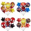 Marvel Avengers Series Game Iron Man Spider-Man Aluminum Film Balloon Suit Party Decoration