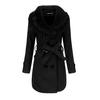Woolen Jacket Women's Medium and Long Trench Coat Winter Clothing Large Fur Collar Double-sided Woolen Coat Women
