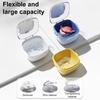 Double-layer Denture Holder Brace Storage Box BPA Free Compact Portable Drainage Layered Portable Denture Storage Case