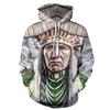Indian Bohemian European and American Fashion Lovers  Hoodie Men's Loose Large Size 3D Printed Men's Hoodie Goes With Everything