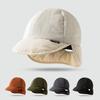 Winter Warm Down Padded Hat Ultra Thick Solid Color Outdoor Riding Windproof Thickened Ear Protector Hat