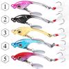 5Pcs Jig Lures Cranbait Casting Sinker Spoons Feather Treble Hooks Trout Bass Walleyes Spinner Baits