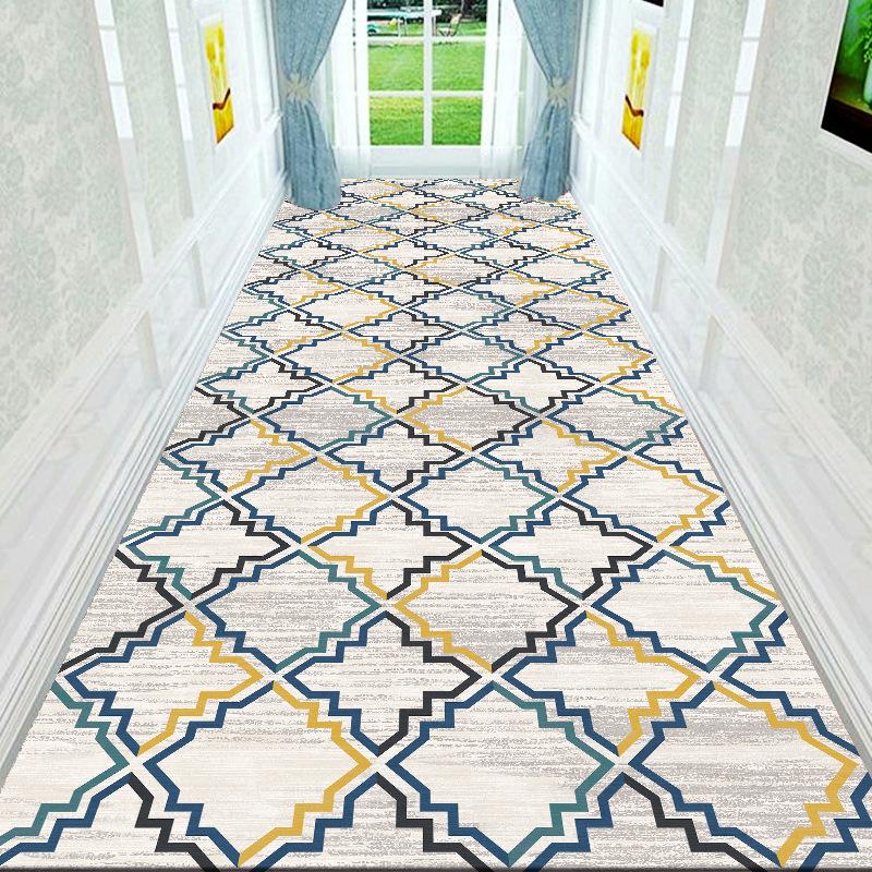 Modern Luxury Abstract Hallway Carpet Non-slip Corridor Aisle Runner Home Living Room Decor Stairway Rug Kitchen Floor Mat