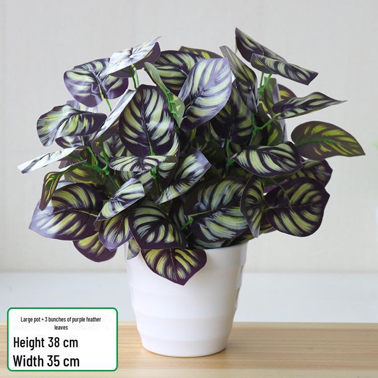 Имитация зеленого редиса в горшках для декора помещений и улицы - Искусственные цветы и растения