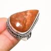 Hematoid Gemstone Handmade 925 Silver Plated Jewelry Ring Size 7