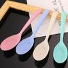 Wheat Straw Spoon 4pcs Wheat Straw Material, Safe and Non-toxic