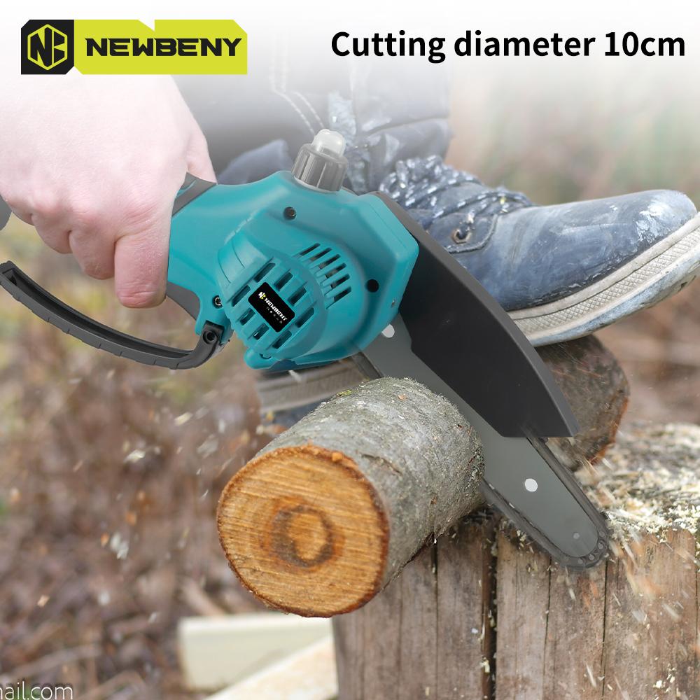 Newbeny Brushless 6 Inch Electric Saw+ 30mm Electric Pruning Shears Set Cordless Garden Woodworking Tools For Makita 18V Battery