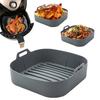 Silicone Air Fryer Baking Pan Liners with Handles Food-Grade Silicone Oven Liner Non-Stick Reusable Airfryer